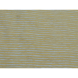 Yellow Colour Lining Print On Cotton Mal Fabric