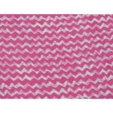 Gajar Pink Colour Zig Zag Print On Cotton Mal Fabric