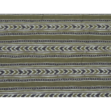 Mehandi Green Colour Leaf Lining Print On Cotton Fabric