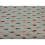 Off White Cotton Ikat Weave Fabric