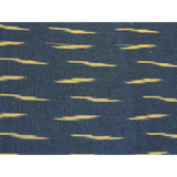 Navy Blue Cotton Ikat Weave Fabric