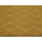 Mustard Yellow Cotton Ikat Weave Fabric