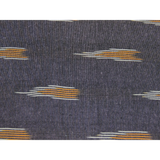 Grey Cotton Ikat Weave Fabric
