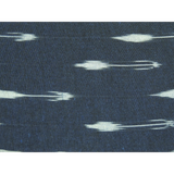 Navy Blue Cotton Ikat Weave Fabric