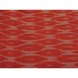 Red Cotton Ikat Weave Fabric