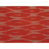 Red Cotton Ikat Weave Fabric
