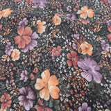 Floral Digital Print Jacquard Viscose Crepe Fabric