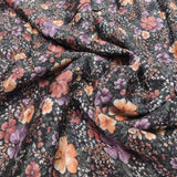 Floral Digital Print Jacquard Viscose Crepe Fabric