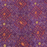 Magenta Bandhani Georgette Printed Fabric