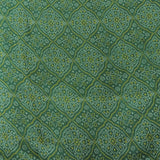 Green Colour Bandhani Georgette Printed Fabric