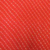Red Bandhani Georgette Printed Fabric