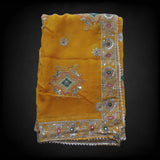 Yellow Embellished Vintage Dupatta