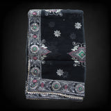 Black Embellished Vintage Dupatta