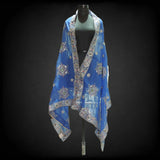 Blue Embellished Vintage Dupatta