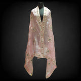 Light Pink Embellished Vintage Dupatta