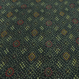 Black Bandhani Georgette Printed Fabric