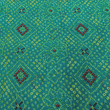 Sea Green Bandhani Georgette Printed Fabric