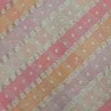 Multicolor Jacquard Print Viscose Organza Fabric