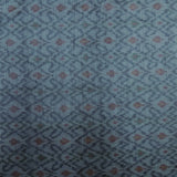 Gray Pure Raw Silk Ikat Fabric