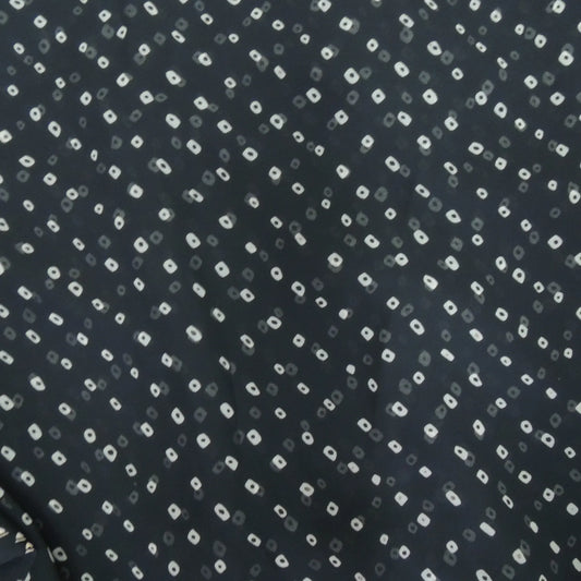 Black Bandhani Georgette Printed Fabric