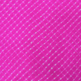 Pink Bandhani Georgette Printed Fabric