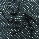 Black Bandhani Georgette Printed Fabric