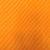 Orange Yellow Bandhani Georgette Printed Fabric