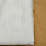 Viscose Self Buti Mashru Gaji Dyeable - Shree Om Fabrics