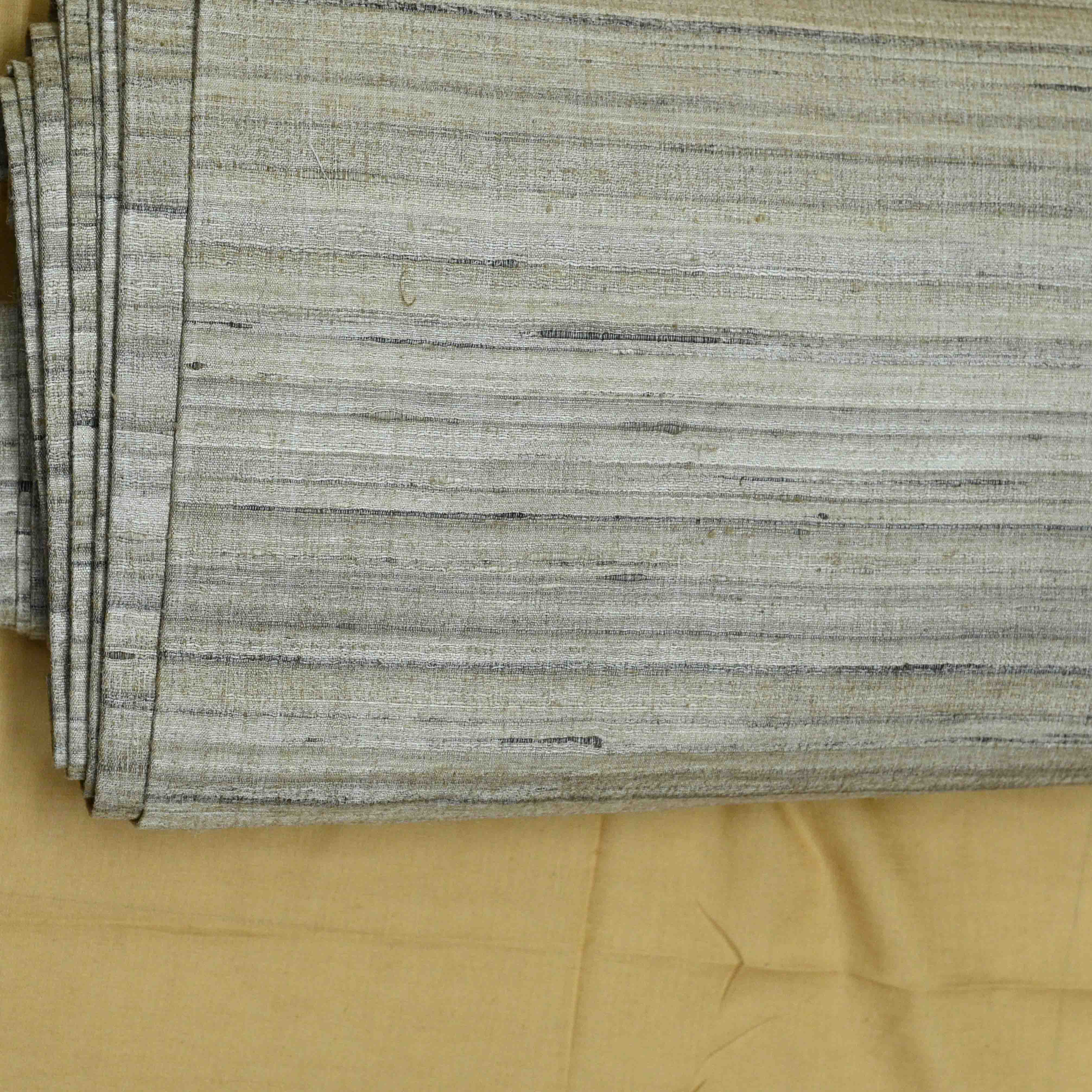 Pure Desi Linen Tussar Silk Fabric Dyeable - Shree Om Fabrics