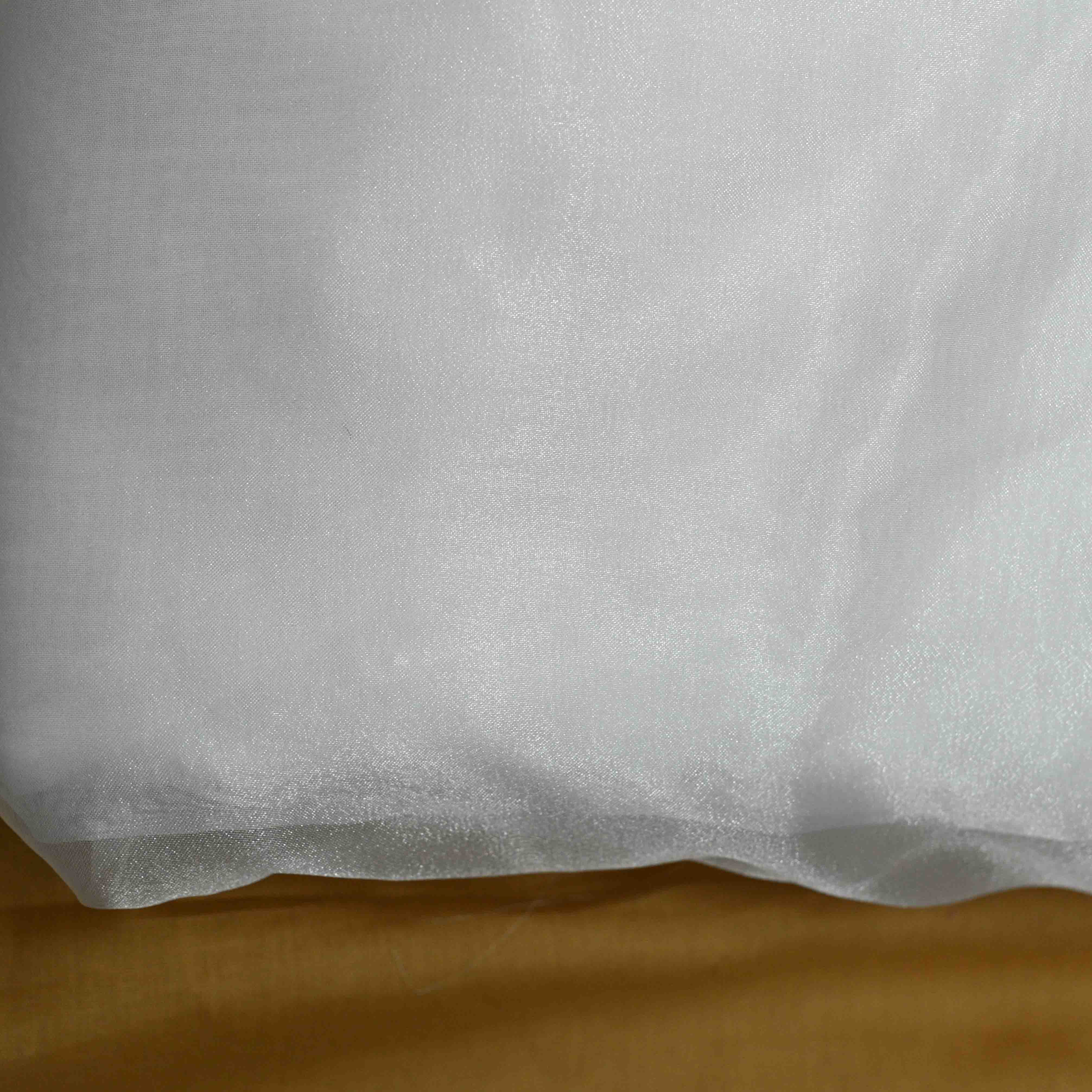 Nylon Shimmer Organza Fabric Dyeable - Shree Om Fabrics