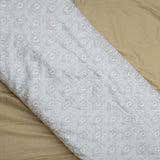 All Over Thread Work On Dyeable Gaji Silk Fabric