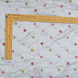 All Over Multi Color Sequins Work On Dyeable Upada Fabric