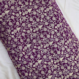 Magenta Colour All Over Golden Jaal Embroidery On Velvet Fabric