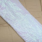 All Over Rainbow Sequin Work On Georgette Fabric