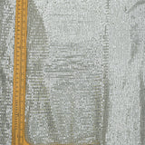 All Over Golden Sequins Work On Dyeable Georgette Fabric