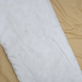 Chinnon Chiffon Fabric All over Jaal Embroidery Dyeable