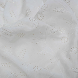 Chinnon Chiffon Fabric All over Jaal Embroidery Dyeable