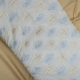 All Over Multi Color Thread Work On Dyeable Georgette Fabric