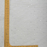 All Over Mirror Work On Dyeable Cotton Fabric