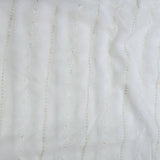 All Over Sequins Thread Work On Dyeable Georgette Fabric