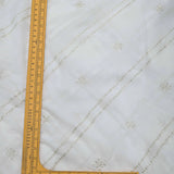 All Over Sequins Thread Work On Dyeable Georgette Fabric