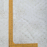 All Over Sequins Thread Work On Dyeable Georgette Fabric