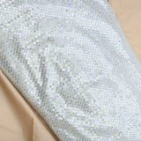 All Over Sequins Work On Dyeable Georgette Fabric
