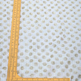 All Over Sequins Work On Dyeable Georgette Fabric