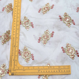 Upada Fabric Multi Gota Patti Embroidery Dyeable