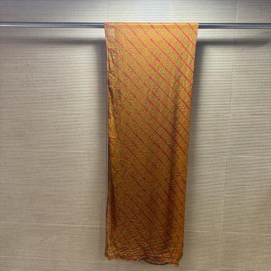 Brown Leheriya Chiffon Dupatta