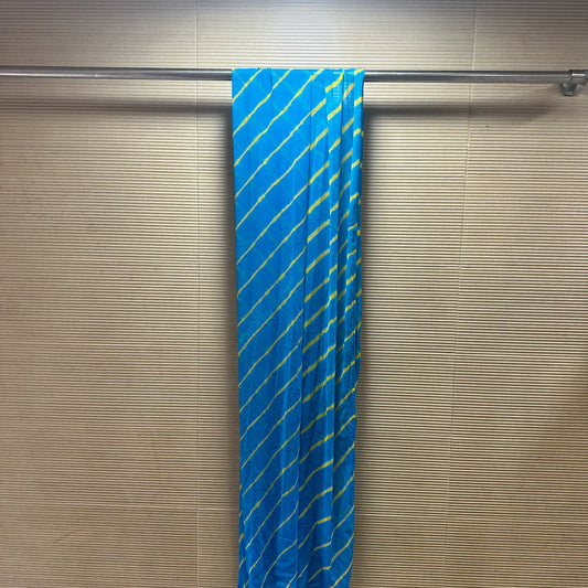 Blue Leheriya Chiffon Dupatta
