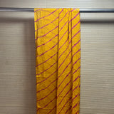 Yellow Leheriya Chiffon Dupatta