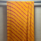 Yellow Leheriya Chiffon Dupatta