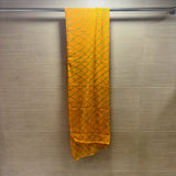 Yellow Leheriya Chiffon Dupatta